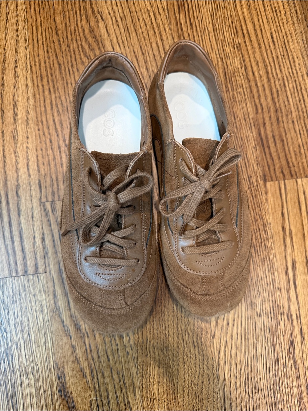 COS Brown Leather & Suede Sneakers